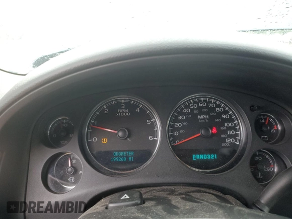 2007 Chevrolet Silverado 1500 1LT with VIN 1GCEK19J27E596422, listed as a Copart auction lot 56090475 with 199,260 mi miles and Salvage Title. Bid and sale history available at DreamBid. Image 9.