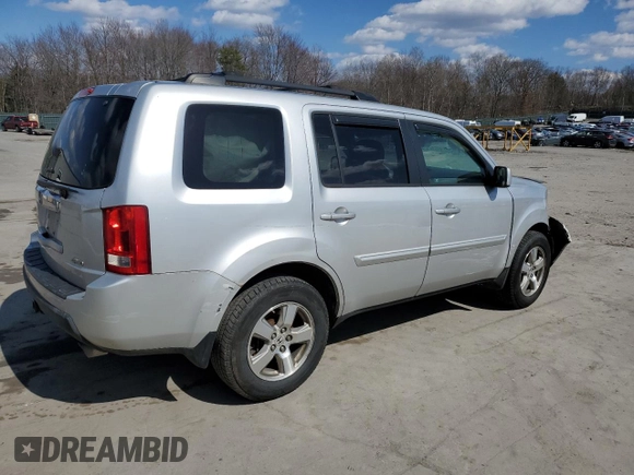 2009 Honda Pilot EX-L with VIN 5FNYF48559B020820, listed as a Copart auction lot 50194345 with 0 mi miles and Salvage Title. Bid and sale history available at carsss.com. Image 3.