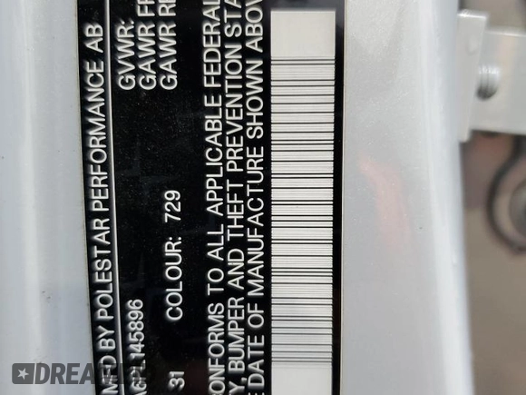 2023 Polestar 2 z VIN YSMED3KA6PL145896, wystawiony jako Copart lot #59204645 z przebiegiem 109 746 mil mil oraz Czysty tytuł • Clean title. Historia ofert i sprzedaży dostępna na DreamBid. Obrazek 12.
