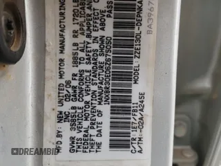 2006 Toyota Corolla CE z VIN 1NXBR30E06Z675050, wystawiony jako Copart lot #57594905 z przebiegiem 251 985 mil mil oraz Szkoda całkowita • Salvage title. Historia ofert i sprzedaży dostępna na DreamBid. Obrazek 12.