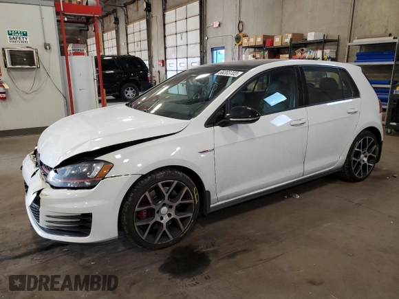 2017 Volkswagen Golf GTI Autobahn with VIN 3VW547AUXHM076691, listed as a Copart auction lot 68203703 with 45,195 mi miles. Bid and sale history available at carsss.com. Image 1.