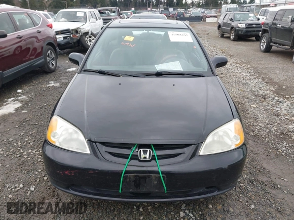 2002 Honda Civic EX with VIN 1HGEM22942L041574, listed as a IAAI auction lot 41504245 with 1 mi miles. Bid and sale history available at carsss.com. Image 12.