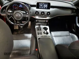 2019 Kia Stinger GT with VIN KNAE35LC5K6047361, listed as a Copart auction lot 48106325 with 130,584 mi miles and Salvage Title. Bid and sale history available at DreamBid. Image 8.