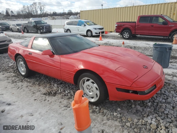 1994 Chevrolet Corvette with VIN 1G1YY22P1R5117824, listed as a Copart auction lot 42598895 with 47,882 mi miles and Salvage Title. Bid and sale history available at carsss.com. Image 4.