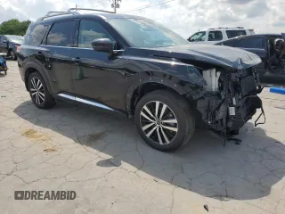 2024 Nissan Pathfinder Platinum z VIN 5N1DR3DK8RC212561, wystawiony jako Copart lot #54729585 z przebiegiem 46 647 mil mil oraz Tytuł czysty. Historia ofert i sprzedaży dostępna na DreamBid. Obrazek 4.