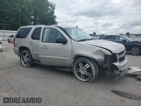 2007 Chevrolet Tahoe LT with VIN 1GNFK13097J102978, listed as a Copart auction lot 60197915 with Not provided miles and Salvage title. Bid and sale history available at DreamBid. Image 4.