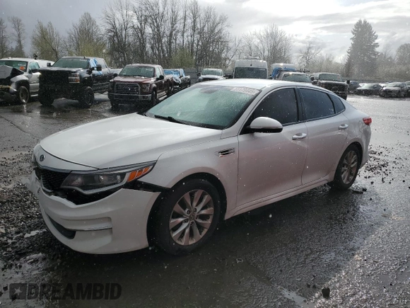 2016 Kia Optima LX with VIN 5XXGT4L37GG003344, listed as a Copart auction lot 51179445 with 118,267 mi miles and Salvage Title. Bid and sale history available at carsss.com. Image 1.