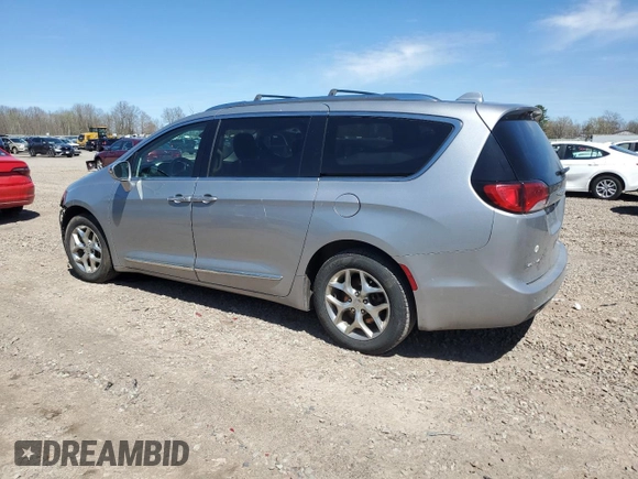 2018 Chrysler Pacifica Limited with VIN 2C4RC1GG6JR314444, listed as a Copart auction lot 54577185 with 102,022 mi miles and Salvage title. Bid and sale history available at DreamBid. Image 2.