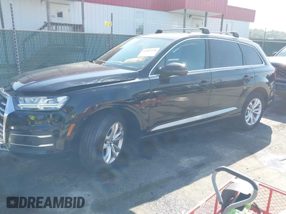 2019 Audi Q7 Premium Plus with VIN WA1LAAF77KD012284, listed as a IAAI auction lot 42587290 with 50,976 mi miles and . Bid and sale history available at DreamBid. Image 18.