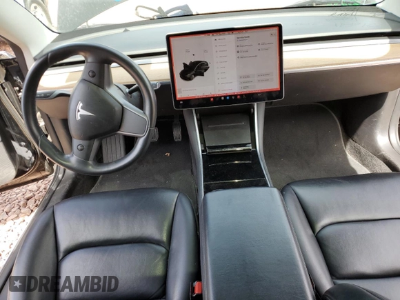 2019 Tesla Model 3 Mid Range with VIN 5YJ3E1EA2KF314274, listed as a Copart auction lot 49171065 with 55,383 mi miles and Salvage Title. Bid and sale history available at carsss.com. Image 8.