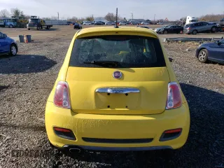 2014 FIAT 500 Sport with VIN 3C3CFFBR0ET165345, listed as a Copart auction lot 82408374 with 124,705 mi miles and Salvage Title. Bid and sale history available at carsss.com. Image 6.