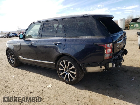 2014 Land Rover Range Rover Supercharged Autobiography with VIN SALGV2TF5EA153382, listed as a Copart auction lot 85955714 with 103,059 mi miles and Salvage title. Bid and sale history available at DreamBid. Image 2.