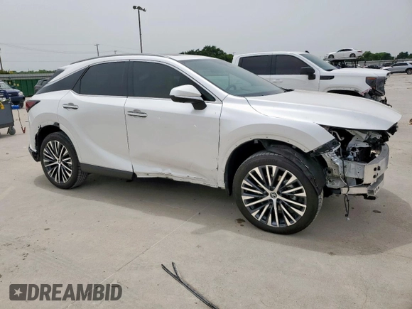 2025 Lexus RX 350 with VIN 2T2BAMBA2SC054715, listed as a Copart auction lot 57176265 with 18,241 mi miles and Salvage title. Bid and sale history available at DreamBid. Image 4.
