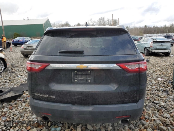 2019 Chevrolet Traverse LS with VIN 1GNEVFKW5KJ202560, listed as a Copart auction lot 81974464 with 106,597 mi miles and Salvage Title. Bid and sale history available at carsss.com. Image 6.
