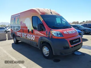 2022 Ram ProMaster Cargo with VIN 3C6LRVDG7NE140737, listed as a IAAI auction lot 41624671 with 49,784 mi miles and . Bid and sale history available at DreamBid. Image 1.