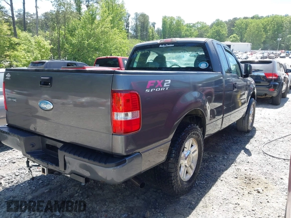 2007 Ford F-150 XL with VIN 1FTRF12207NA67110, listed as a IAAI auction lot 42049447 with 125,183 mi miles. Bid and sale history available at carsss.com. Image 4.