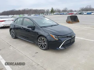 2019 Toyota Corolla Hatchback SE with VIN JTNK4RBE6K3022043, listed as a IAAI auction lot 41711566 with 55,955 mi miles. Bid and sale history available at carsss.com. Image 1.