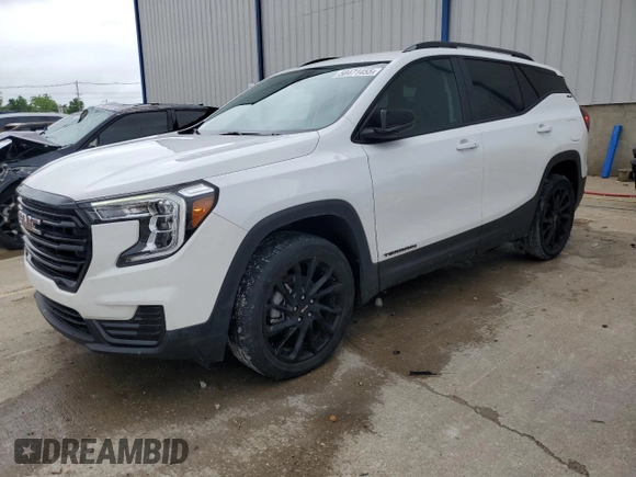 2023 GMC Terrain SLE with VIN 3GKALTEG5PL204054, listed as a Copart auction lot 58471455 with 41,825 mi miles and Salvage title. Bid and sale history available at DreamBid. Image 1.