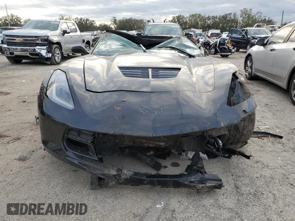 2015 Chevrolet Corvette Z06 3LZ with VIN 1G1YU3D62F5603415, listed as a Copart auction lot 84517834 with 17,983 mi miles and Salvage Title. Bid and sale history available at carsss.com. Image 5.