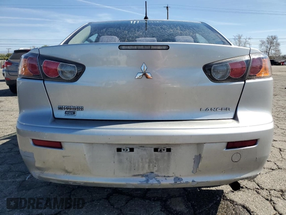 2016 Mitsubishi Lancer SE with VIN JA32V2FW1GU009695, listed as a Copart auction lot 47653375 with 191,030 mi miles and Salvage Title. Bid and sale history available at carsss.com. Image 6.