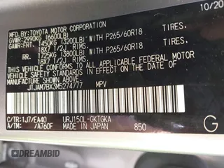 2021 Lexus GX 460 Premium with VIN JTJAM7BX3M5274777, listed as a IAAI auction lot 42225949 with 45,122 mi miles and . Bid and sale history available at DreamBid. Image 9.