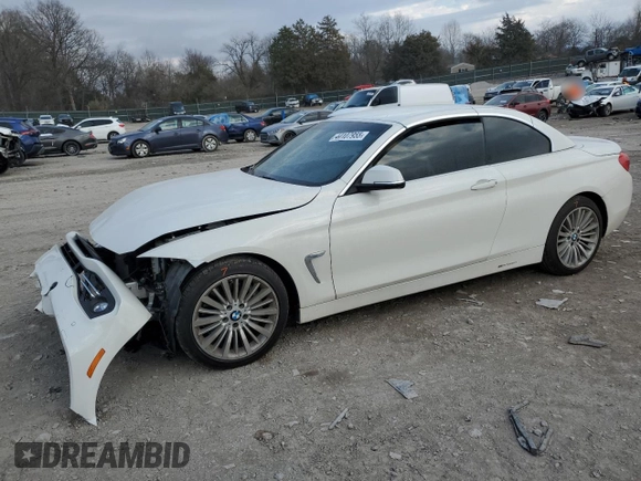 2014 BMW 4 Series 435i z VIN WBA3T3C5XEP737134, wystawiony jako Copart lot #44107955 z przebiegiem 53 637 mil mil oraz Szkody całkowita. Historia ofert i sprzedaży dostępna na DreamBid. Obrazek 1.