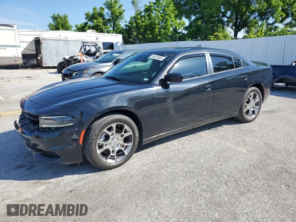 2015 Dodge Charger SXT with VIN 2C3CDXJG1FH779181, listed as a Copart auction lot 54367685 with 147,141 mi miles and Salvage title. Bid and sale history available at DreamBid. Image 1.