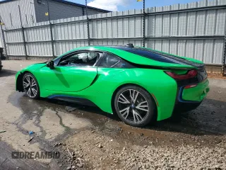 2015 BMW i8 with VIN WBY2Z2C50FV392974, listed as a Copart auction lot 72072684 with 116,474 mi miles and Salvage Title. Bid and sale history available at carsss.com. Image 2.