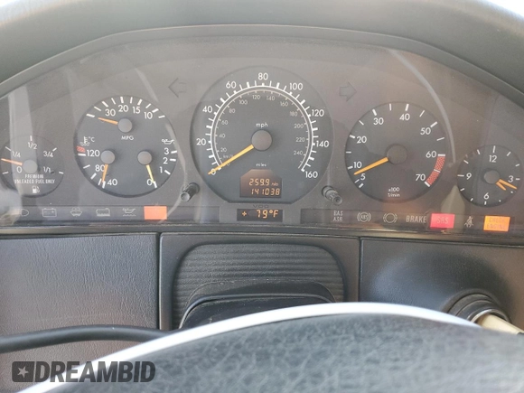 1999 Mercedes-Benz S-Class with VIN WDBGA43G7XA412012, listed as a Copart auction lot 78264204 with 141,038 mi miles and Clean Title. Bid and sale history available at carsss.com. Image 9.