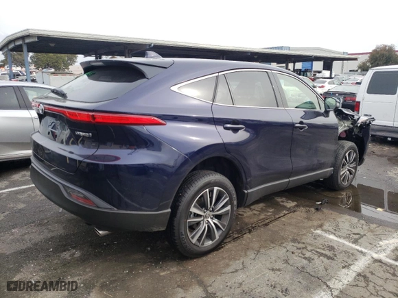 2022 Toyota Venza LE with VIN JTEAAAAH5NJ110468, listed as a Copart auction lot 36291213 with 3,424 mi miles. Bid and sale history available at carsss.com. Image 3.