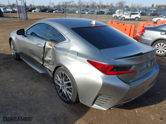 2016 Lexus RC 350 with VIN JTHSE5BC8G5006249, listed as a IAAI auction lot 41533504 with 49,371 mi miles. Bid and sale history available at carsss.com. Image 3.