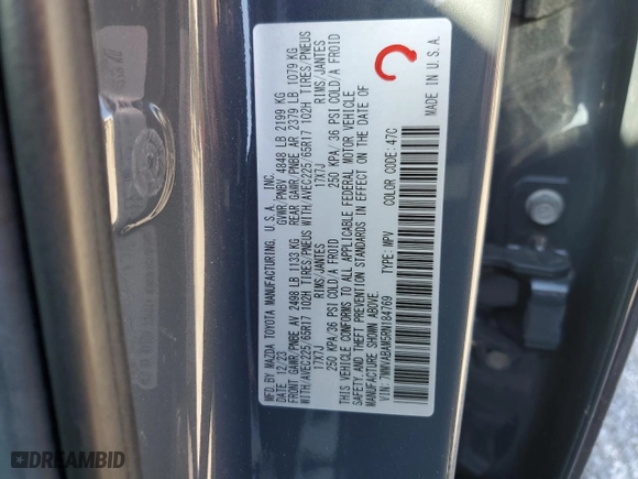 2024 Mazda CX-50 2.5 S Select Package with VIN 7MMVABAM5RN184769, listed as a Copart auction lot 88822425 with 10,539 mi miles and Salvage Title. Bid and sale history available at carsss.com. Image 15.