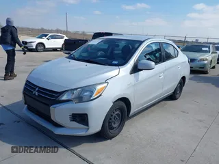 2021 Mitsubishi Mirage G4 ES with VIN ML32FUFJ7MHF07540, listed as a IAAI auction lot 41417124 with 109,901 mi miles. Bid and sale history available at carsss.com. Image 2.