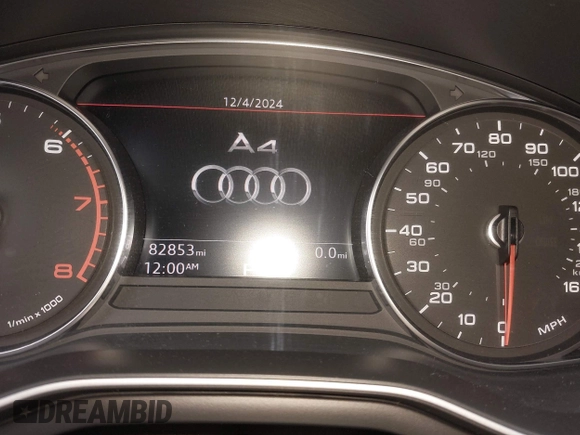2019 Audi A4 Premium with VIN WAUGMAF48KA061335, listed as a IAAI auction lot 41275476 with 82,853 mi miles and . Bid and sale history available at DreamBid. Image 14.