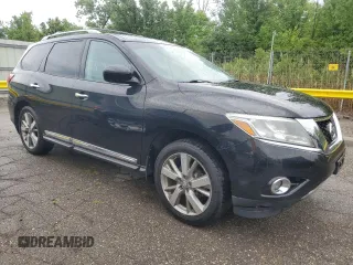 2014 Nissan Pathfinder S with VIN 5N1AR2MM7EC708654, listed as a Copart auction lot 64070845 with 142,368 mi miles and Clean title. Bid and sale history available at DreamBid. Image 4.