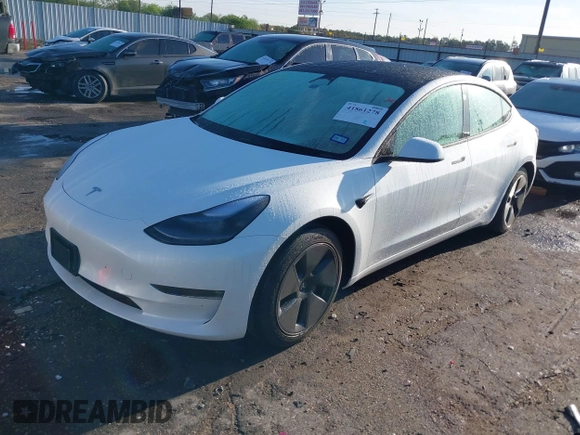 2023 Tesla Model 3 Long Range with VIN 5YJ3E1EB6PF633550, listed as a IAAI auction lot 41861278 with 45,743 mi miles and . Bid and sale history available at DreamBid. Image 19.