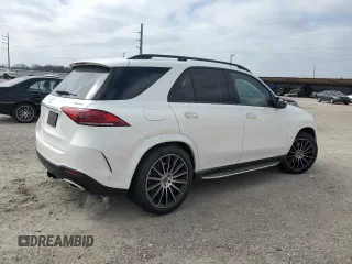 2020 Mercedes-Benz GLE 580 with VIN 4JGFB8GB2LA168470, listed as a Copart auction lot 43975845 with 58,042 mi miles and Salvage title. Bid and sale history available at DreamBid. Image 3.