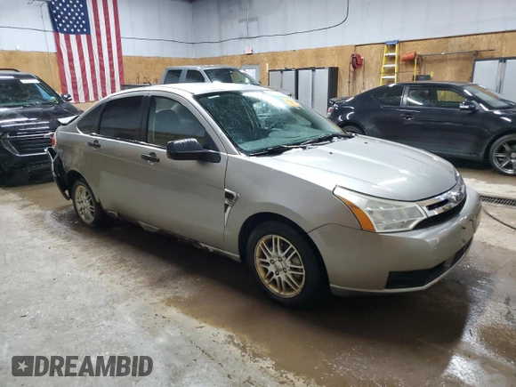 2008 Ford Focus SE with VIN 1FAHP35N28W287814, listed as a Copart auction lot 51842885 with 237,877 mi miles and Clean Title. Bid and sale history available at carsss.com. Image 4.