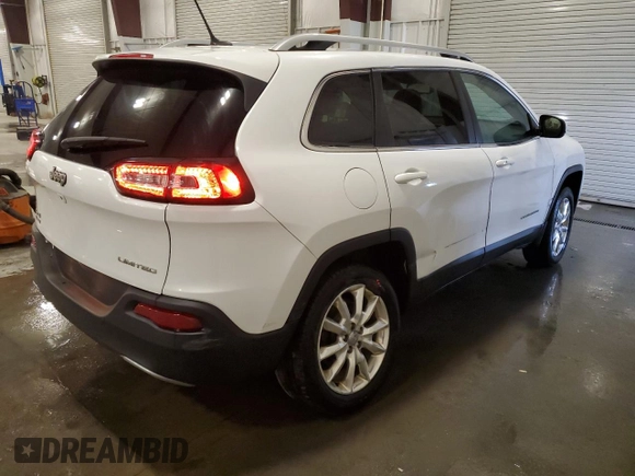 2014 Jeep Cherokee Limited with VIN 1C4PJMDB4EW296630, listed as a Copart auction lot 48702995 with 231,534 mi miles and Salvage Title. Bid and sale history available at DreamBid. Image 3.