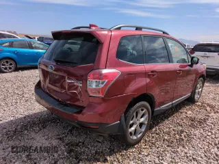 2016 Subaru Forester Touring with VIN JF2SJAXC2GH512772, listed as a Copart auction lot 58592825 with 52,056 mi miles and Salvage title. Bid and sale history available at DreamBid. Image 3.
