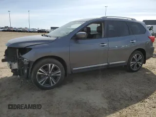 2020 Nissan Pathfinder Platinum with VIN 5N1DR2DM6LC635299, listed as a Copart auction lot 50606625 with 0 mi miles and Non Repairable. Bid and sale history available at carsss.com. Image 1.