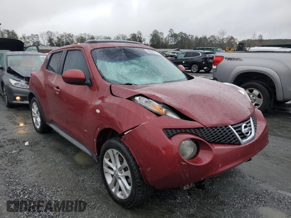 2012 Nissan Juke SL with VIN JN8AF5MV9CT120120, listed as a Copart auction lot 80848714 with 160,586 mi miles and Salvage Title. Bid and sale history available at DreamBid. Image 4.