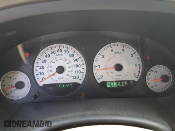 2007 Chrysler Town & Country LWB Touring with VIN 2A4GP54L57R231966, listed as a Copart auction lot 72810664 with 97,267 mi miles and Salvage Title. Bid and sale history available at carsss.com. Image 9.