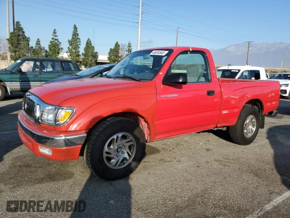 2004 Toyota Tacoma with VIN 5TENL42N34Z434612, listed as a Copart auction lot 44634945 with 124,798 mi miles and Salvage title. Bid and sale history available at DreamBid. Image 1.
