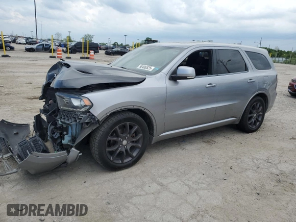 2016 Dodge Durango R/T with VIN 1C4SDJCT8GC481536, listed as a Copart auction lot 56406525 with 152,538 mi miles and Salvage title. Bid and sale history available at DreamBid. Image 1.