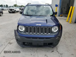 2017 Jeep Renegade Sport z VIN ZACCJAABXHPE66802, wystawiony jako Copart lot #60054025 z przebiegiem 70 039 mil mil oraz Szkoda całkowita • Salvage title. Historia ofert i sprzedaży dostępna na DreamBid. Obrazek 5.