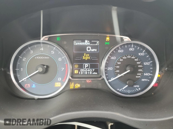 2017 Subaru Crosstrek Premium with VIN JF2GPADC8HH225009, listed as a Copart auction lot 52536895 with 131,818 mi miles and Clean title. Bid and sale history available at DreamBid. Image 9.