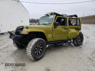 2008 Jeep Wrangler Unlimited Sahara with VIN 1J4GA59188L536526, listed as a Copart auction lot 39522814 with Not provided miles and Salvage title. Bid and sale history available at DreamBid. Image 1.