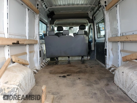 2017 Ram ProMaster Cargo with VIN 3C6TRVDG5HE549193, listed as a Copart auction lot 47240215 with 164,946 mi miles and Salvage Title. Bid and sale history available at carsss.com. Image 10.