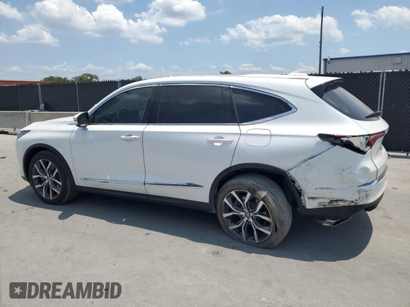 2023 Acura MDX Technology with VIN 5J8YD9H45PL000928, listed as a Copart auction lot 58206855 with 32,168 mi miles and Salvage title. Bid and sale history available at DreamBid. Image 2.